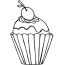 cupcake colouring pages free