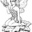 fairy and butterfly coloring page