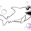 free printable shark coloring page