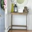 how to make a diy hallway console table