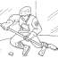 hockey player coloring page free