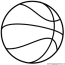 a basketball ball coloring pages