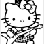 hello kitty punk rock emo 1 coloring