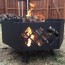building a large custom steel fire pit