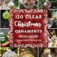 120 diy clear glass christmas ornaments
