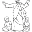 jesus and children coloring pages