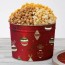 red christmas ornaments popcorn tin by