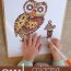 owl coloring pages for kids multi
