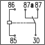 5 pin spdt bosch type automotive dc relay