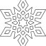 nice crystal snowflake coloring pages