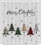 2 pack christmas shower curtain for