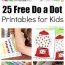 25 free do a dot printables for kids to