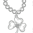 shamrock necklace coloring pages