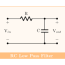 low pass filter circuit in circuitikz