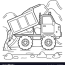 dump truck coloring page royalty free