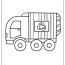 garbage truck coloring page free