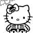 halloween hello kitty coloring page