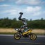 motorcycle stunt rider reaches speeds