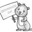 groundhog day coloring pages