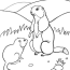 free groundhog coloring page