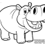 printable hippo coloring pages for kids