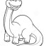 printable cartoon dinosaur coloring pages