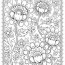 flowers vegetation coloring pages