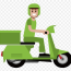 motorcycle courier euclidean vector