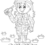 free lady soldier coloring page sheet