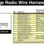 dodge car radio stereo audio wiring