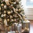 silver and gold christmas tree