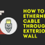 how to run ethernet cable through