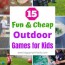 easy diy outdoor games for kids from