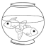 fish in tank coloring pages for kids