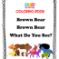 brown bear coloring pages kid