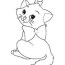 cute cat coloring book page