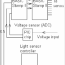 wiring scheme with voltage sensor adc