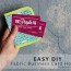 diy easy business card holder