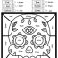 day of the dead coloring pages color