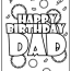 happy birthday dad coloring pages