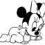 baby minnie mouse coloring pages