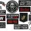 small motorcycle patches 15pc set