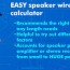 speaker wire gauge calculator helpful