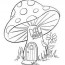mushrooms coloring pages