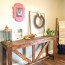 diy console table out of 2x4s a