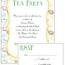diy tea party invitations cute and