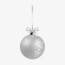 silver christmas ornaments png