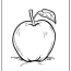 printable apple coloring pages updated