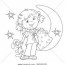 coloring page outline vector photo