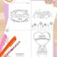 cute valentine coloring cards free